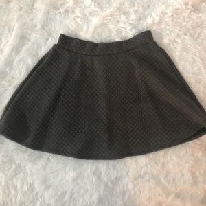 Grey Mini “Skater” Skirt